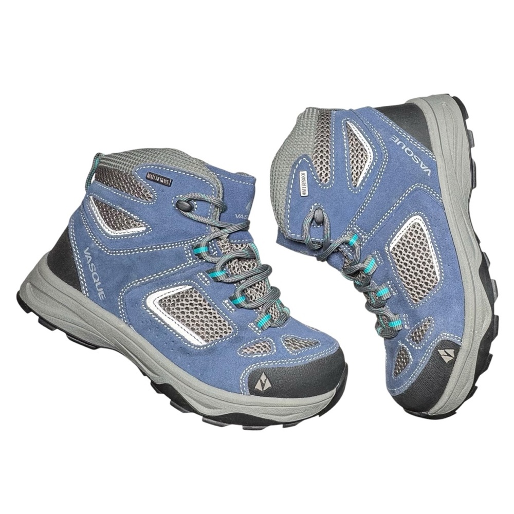 Vasque Breeze III Kids Ultra Dry Blue & Gray Waterproof Hiking Boot Size 5